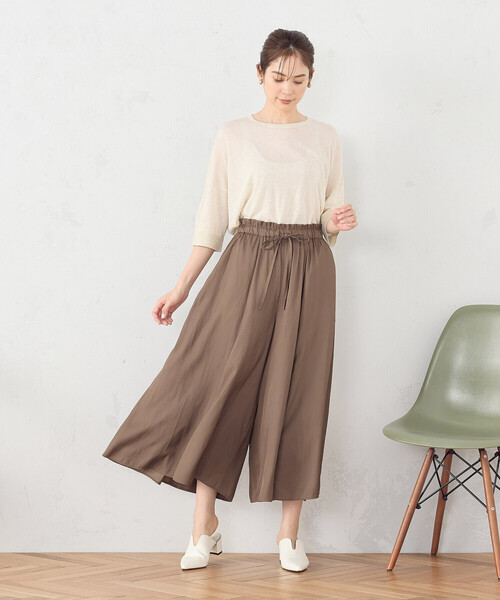COMME CA ISM(コムサイズム)の「カッセンツイル スカーチョ(その他パンツ・レディース・グレイッシュベージュ/ブラック/ブラウン・SMALL/LARGE/MEDIUM)」の8枚目の写真