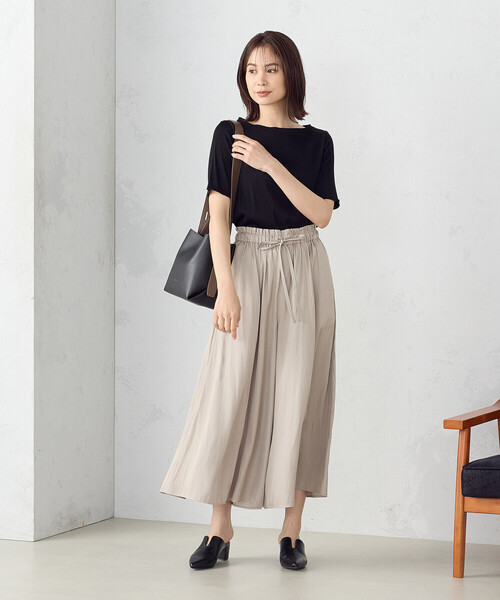 COMME CA ISM(コムサイズム)の「カッセンツイル スカーチョ(その他パンツ・レディース・グレイッシュベージュ/ブラック/ブラウン・SMALL/LARGE/MEDIUM)」の10枚目の写真