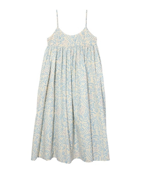 MILKFED.（ミルクフェド）の「FLORAL CAMISOLE DRESS（ワンピース・レディース・ネイビー/オフホワイト/ブラウン・ONE SIZE）」の2枚目の写真