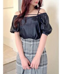 2wayパフブラウス