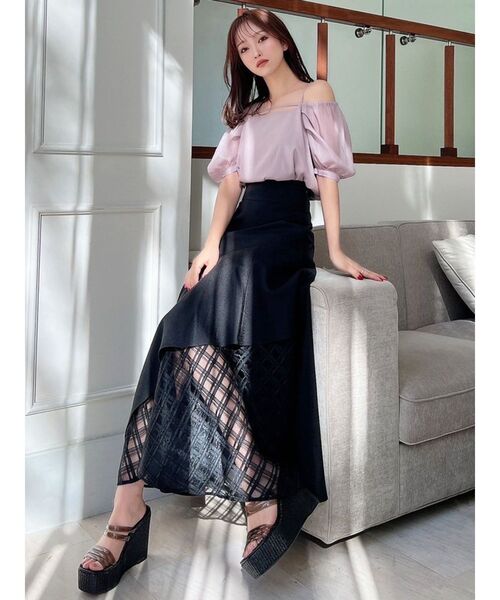 RESEXXY(リゼクシー)の「2wayパフブラウス(シャツ/ブラウス・レディース・ピンク/ブラック/アイボリー・FREE)」の11枚目の写真