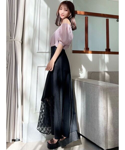 RESEXXY(リゼクシー)の「2wayパフブラウス(シャツ/ブラウス・レディース・ピンク/ブラック/アイボリー・FREE)」の12枚目の写真