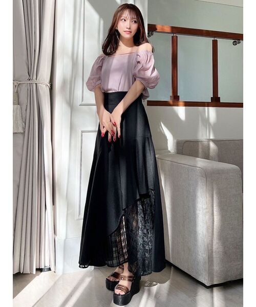 RESEXXY(リゼクシー)の「2wayパフブラウス(シャツ/ブラウス・レディース・ピンク/ブラック/アイボリー・FREE)」の13枚目の写真