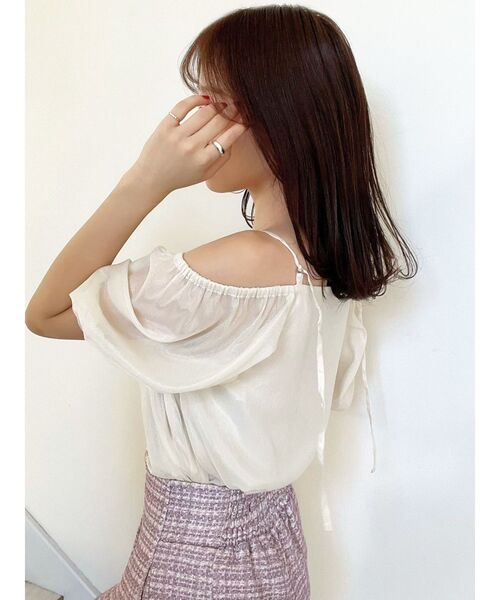 RESEXXY(リゼクシー)の「2wayパフブラウス(シャツ/ブラウス・レディース・ピンク/ブラック/アイボリー・FREE)」の14枚目の写真