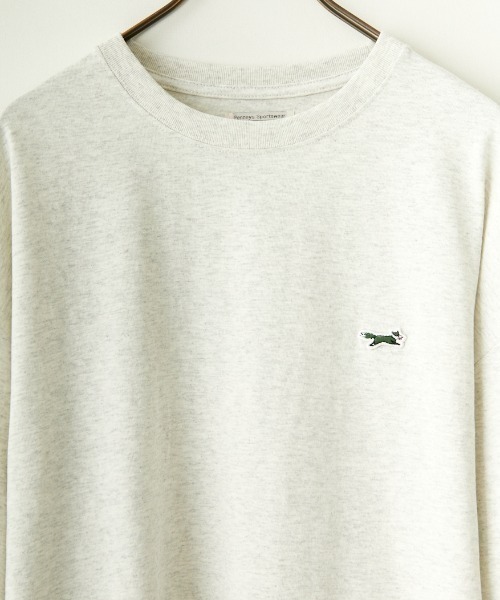 TOWNCRAFT（タウンクラフト）の「[TOWN CRAFT/タウンクラフト・THE FOX/ザフォックス] 別注 ワンポイントロゴワッペン ビッグシルエットTシャツ（Tシャツ/カットソー・レディース・ブラック/アッシュグレー/ブルーグレー/ホワイト/ピンク・M/L/S）」の12枚目の写真