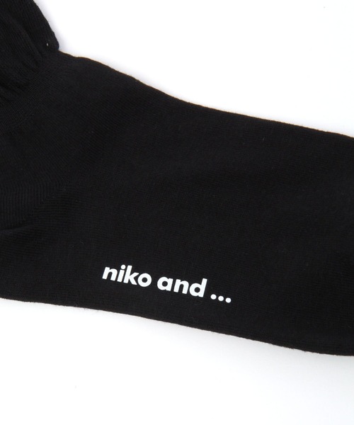 niko and...(ニコアンド)の「オリジナルルーズチェック2Pソックス(ソックス/靴下・レディース・ベージュ/ブラック・FREE)」の9枚目の写真