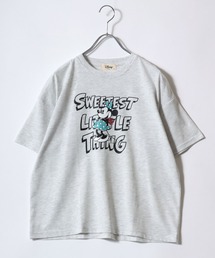 DISNEY(ディズニー)キャラクタープリント・ワンポイント半袖Tシャツ レディース/ミッキーマウス/ミニーマウス