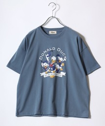 DISNEY（ディズニー）キャラクタープリント・ワンポイント半袖Tシャツ レディース/ミッキーマウス/ミニーマウス