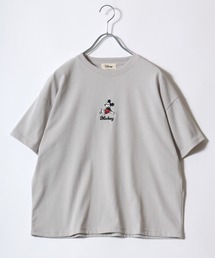 DISNEY(ディズニー)キャラクタープリント・ワンポイント半袖Tシャツ レディース/ミッキーマウス/ミニーマウス