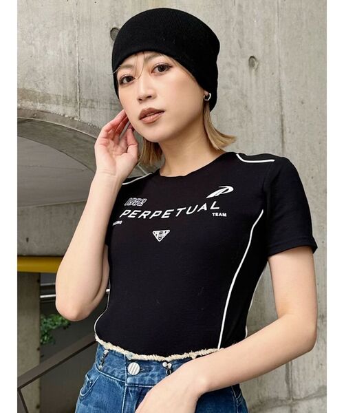 MURUA（ムルーア）の「ミニマルニットビーニー（ニットキャップ/ビーニー・レディース・グレー/ブラック・FREE）」の9枚目の写真