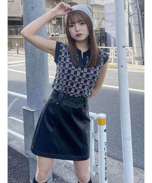 MURUA（ムルーア）の「ミニマルニットビーニー（ニットキャップ/ビーニー・レディース・グレー/ブラック・FREE）」の15枚目の写真