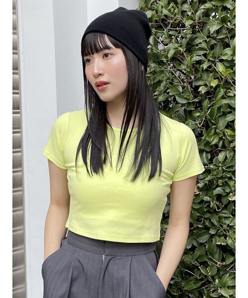 MURUA（ムルーア）の「ミニマルニットビーニー（ニットキャップ/ビーニー・レディース・グレー/ブラック・FREE）」の16枚目の写真