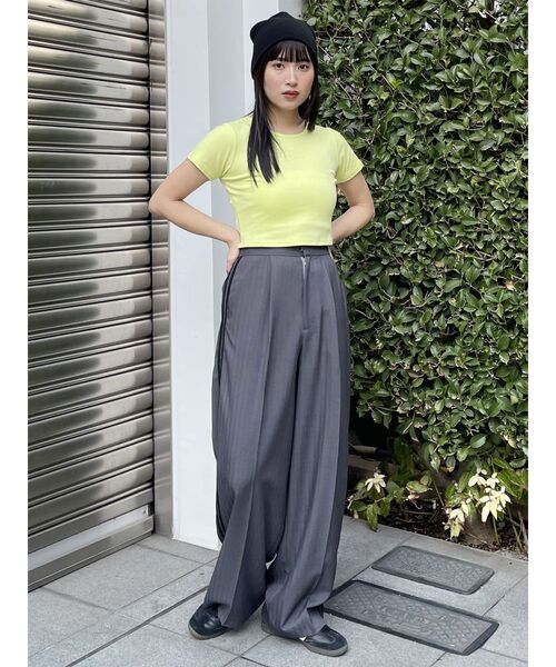 MURUA（ムルーア）の「ミニマルニットビーニー（ニットキャップ/ビーニー・レディース・グレー/ブラック・FREE）」の17枚目の写真