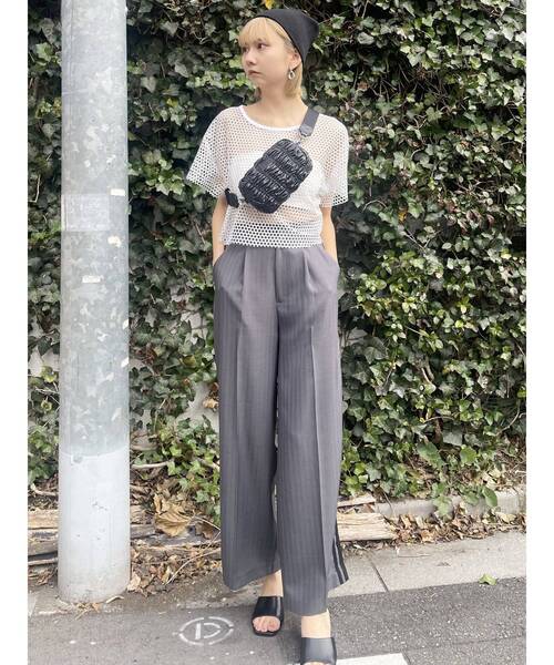 MURUA（ムルーア）の「ミニマルニットビーニー（ニットキャップ/ビーニー・レディース・グレー/ブラック・FREE）」の21枚目の写真