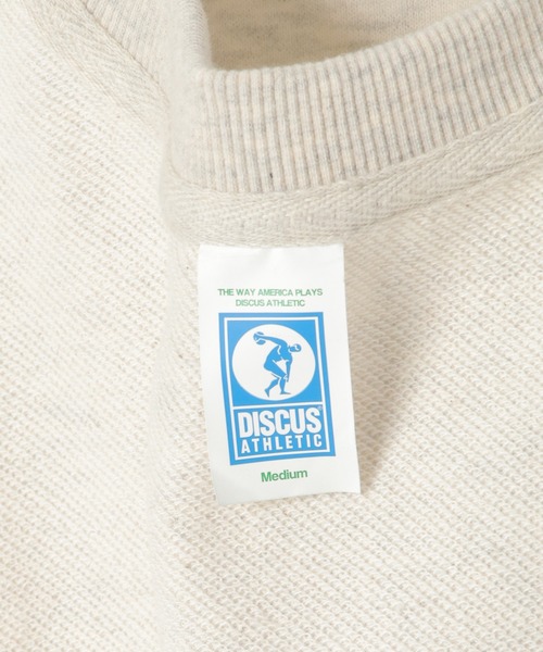 DISCUS ATHLETIC（ディスカス　アスレチック）の「DISCUS ATHLETIC ロゴフレンチスリーブTシャツ（Tシャツ/カットソー・レディース・ライトグレー/ブラック/ホワイト・M）」の8枚目の写真