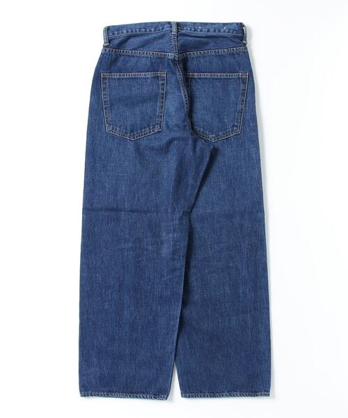 Scye（サイ）の「Scye / サイ ベーシックス：Selvedge Denim Used Wash Wide Leg Jeans：5724-81517[MUS]（デニムパンツ・メンズ・ブルー系その他・30/29）」の2枚目の写真