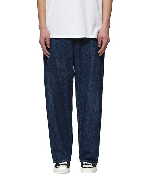 Scye（サイ）の「Scye / サイ ベーシックス：Selvedge Denim Used Wash Wide Leg Jeans：5724-81517[MUS]（デニムパンツ・メンズ・ブルー系その他・30/29）」の6枚目の写真