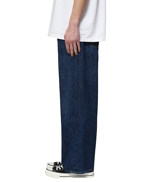 Scye（サイ）の「Scye / サイ ベーシックス：Selvedge Denim Used Wash Wide Leg Jeans：5724-81517[MUS]（デニムパンツ・メンズ・ブルー系その他・30/29）」の7枚目の写真