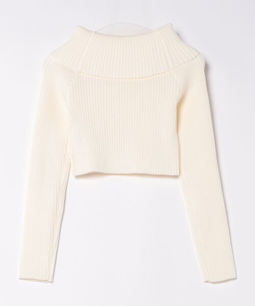 esutoreja（エストレジャ）の「オフショルダーニット（ニット/セーター・レディース・ホワイト/レッド/ブラック/スミクロ・FREE）」の9枚目の写真