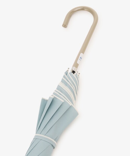 Afternoon Tea(アフタヌーンティー)の「プレーンジャンプ長傘 雨傘(長傘・レディース・ネイビー/ベージュ/ブルー・ONE SIZE)」の14枚目の写真