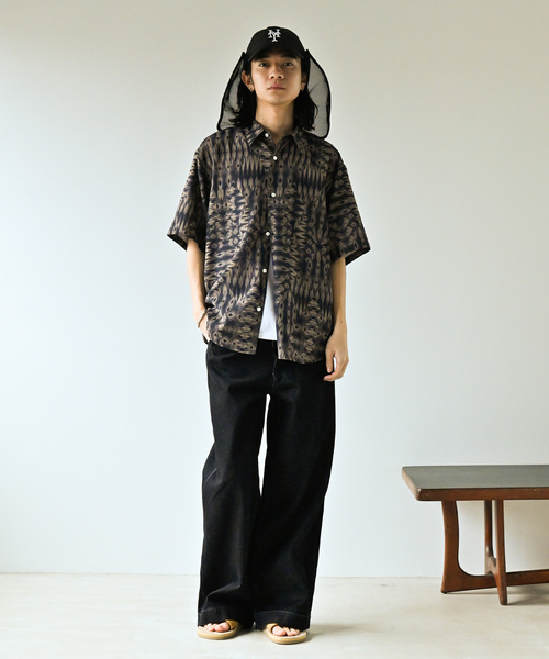 JOURNAL STANDARD（ジャーナルスタンダード）の「”吸水速乾 / 通気性” EVALETメッシュ ストレッチウォッシャブル モダンS/Sシャツ（シャツ/ブラウス・メンズ・ブラック系その他/ベージュ系その他/レッド系その他/オレンジ/ベージュ・SMALL/MEDIUM/LARGE）」の6枚目の写真