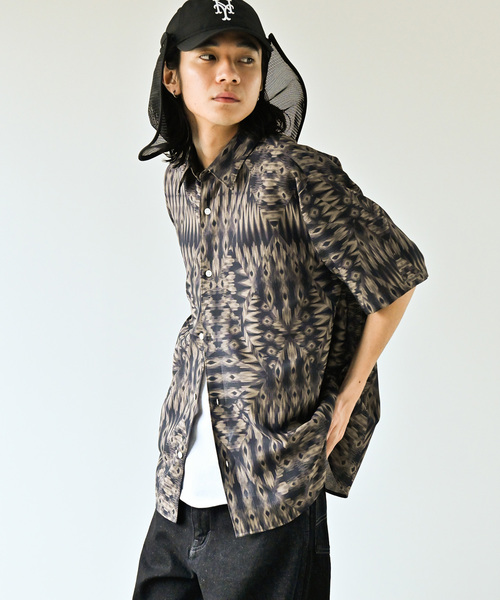 JOURNAL STANDARD（ジャーナルスタンダード）の「”吸水速乾 / 通気性” EVALETメッシュ ストレッチウォッシャブル モダンS/Sシャツ（シャツ/ブラウス・メンズ・ブラック系その他/ベージュ系その他/レッド系その他/オレンジ/ベージュ・SMALL/MEDIUM/LARGE）」の10枚目の写真