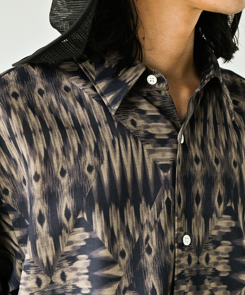 JOURNAL STANDARD（ジャーナルスタンダード）の「”吸水速乾 / 通気性” EVALETメッシュ ストレッチウォッシャブル モダンS/Sシャツ（シャツ/ブラウス・メンズ・ブラック系その他/ベージュ系その他/レッド系その他/オレンジ/ベージュ・SMALL/MEDIUM/LARGE）」の13枚目の写真