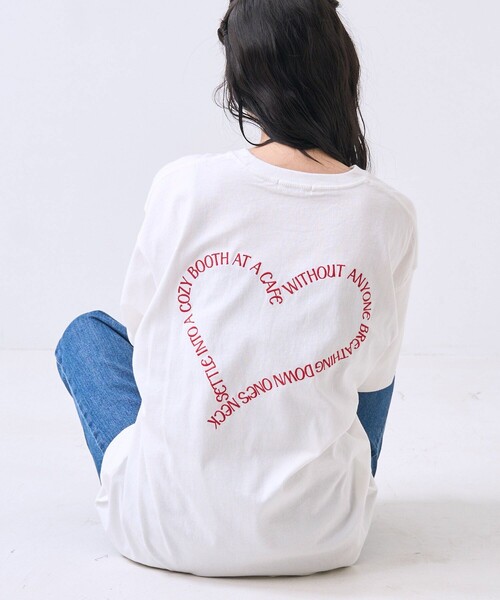セール】ハート刺繍Tシャツ（Tシャツ/カットソー）｜FREAK'S