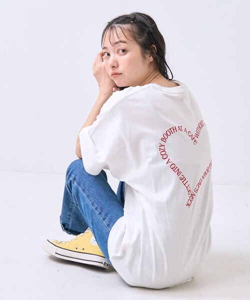 3035【希少2XLサイズ】ポルトガル製 アミ ビッグハート刺繍ロゴ
