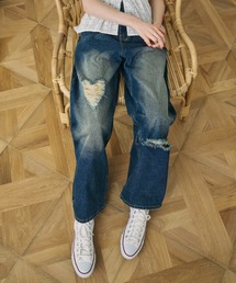 idem | heart damage denim/ハートダメージデニムパンツ(デニムパンツ)