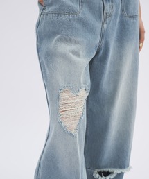 idem（イデム）の「heart damage denim/ハートダメージデニムパンツ（デニムパンツ）」