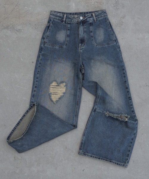 ハートダメージジーンズ　idem heart damage denim – idem