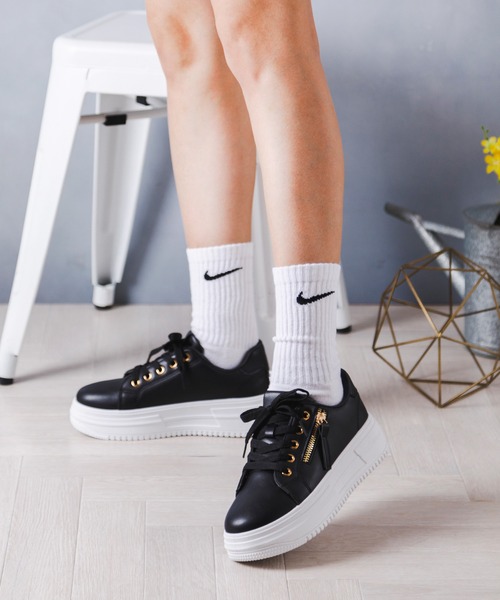 Givenchy ジップ ディテール レースアップ スニーカー セール】ジッパーデザインレースアップスニーカー（スニーカー