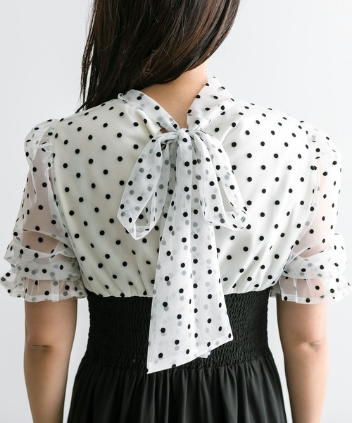 OLIVE des OLIVE(オリーブデオリーブ)の「【WEB限定/オケージョン】ドッキングワンピース(ワンピース・レディース・オフホワイト/ブラック・FREE)」の17枚目の写真