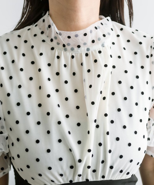 OLIVE des OLIVE(オリーブデオリーブ)の「【WEB限定/オケージョン】ドッキングワンピース(ワンピース・レディース・オフホワイト/ブラック・FREE)」の18枚目の写真