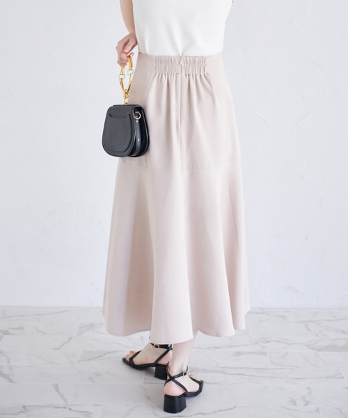 tocco closet（トッコ　クローゼット）の「パール付きウエストハートカットスカート（スカート・レディース・ネイビー/ベージュ/ブラック・M）」の10枚目の写真