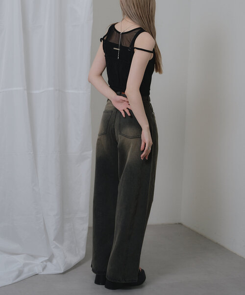 RAY CASSIN（レイカズン）の「裏毛スウェットビスチェ（Tシャツ/カットソー・レディース・ブラック/アイボリー/グレー・FREE）」の11枚目の写真