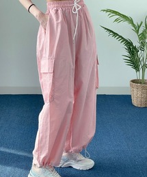 パラシュートかごワイドパンツ レディース ボトムス