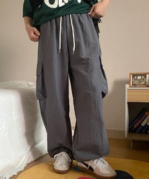 パラシュートかごワイドパンツ レディース ボトムス