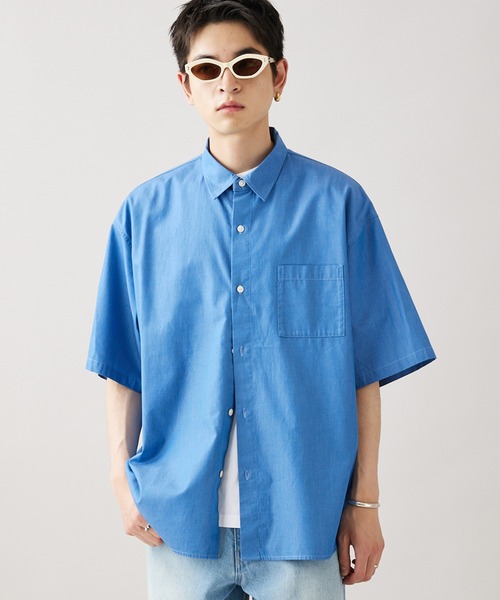 JOURNAL STANDARD(ジャーナルスタンダード)の「【ZOZO限定】CHAMBRAY OVER SH S/S / シャンブレーオーバーシャツ(シャツ/ブラウス・メンズ・ロイヤルブルー/ダークブルー/ブラック/ネイビー/ブルー・S/XS/XL/L/M)」の3枚目の写真
