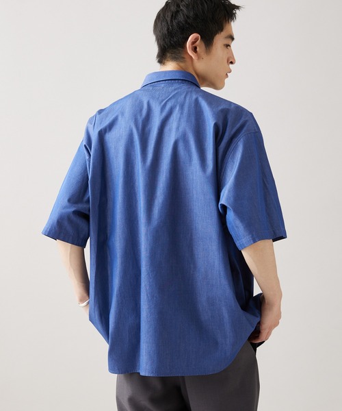 JOURNAL STANDARD(ジャーナルスタンダード)の「【ZOZO限定】CHAMBRAY OVER SH S/S / シャンブレーオーバーシャツ(シャツ/ブラウス・メンズ・ロイヤルブルー/ダークブルー/ブラック/ネイビー/ブルー・S/XS/XL/L/M)」の15枚目の写真