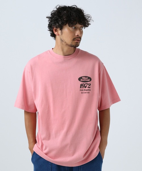 BAYFLOW(ベイフロー)の「SUNSET アソート半袖Tシャツ(Tシャツ/カットソー・メンズ・ピンク/チャコール/ブルー/オフホワイト・LARGE/MEDIUM)」の19枚目の写真