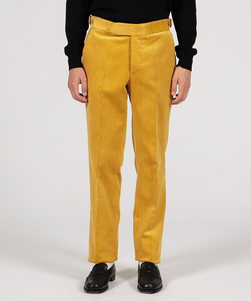 CORDINGS コーデュロイ トラウザーズ サイドアジャスター　34 黒 CORDINGS コーデュロイ トラウザーズ サイドアジャスター 34 黒