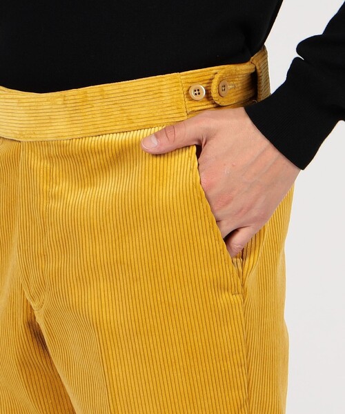 セール】CORDINGS コットンコーデュロイ サイドアジャスタートラウザー