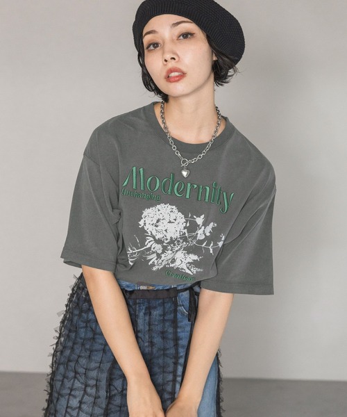 セール】シルエットフラワーロゴT（Tシャツ/カットソー）｜PAGEBOY