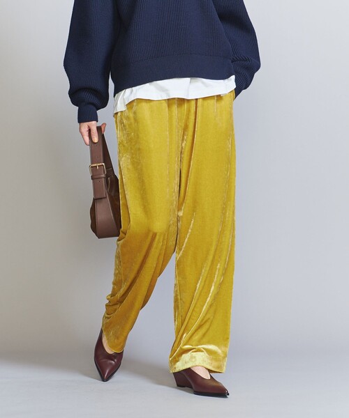 BEAUTY&YOUTH UNITED ARROWS（ビューティーアンドユースユナイテッドアローズ）の「ベロア ドロストイージーパンツｰウォッシャブル-（その他パンツ・レディース・ナチュラル/ブラック/イエロー・S/M）」の22枚目の写真