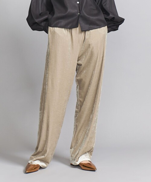 【セール】ベロア ドロストイージーパンツｰウォッシャブル-（その他パンツ）｜BEAUTY&YOUTH UNITED ARROWS（ビューティーアンドユースユナイテッドアローズ）