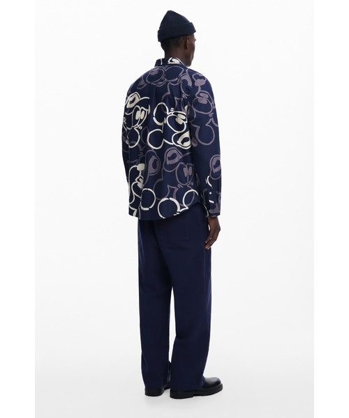 Desigual(デシグアル)の「ミッキーシルエット 総柄シャツ(シャツ/ブラウス・メンズ・ブルー・XXL/XL/L/M/S)」の6枚目の写真