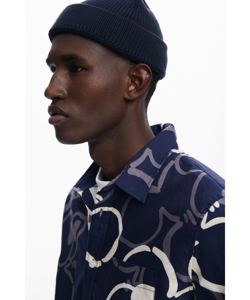 Desigual(デシグアル)の「ミッキーシルエット 総柄シャツ(シャツ/ブラウス・メンズ・ブルー・XXL/XL/L/M/S)」の4枚目の写真