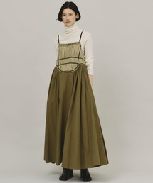 Curensology | Curensology(カレンソロジー)/シアーコンビフレアーワンピース(ワンピース)